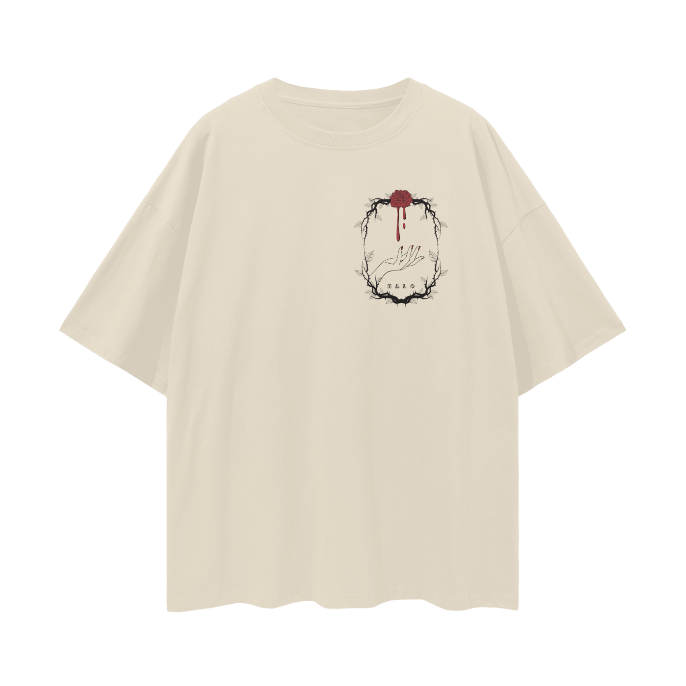 Oversize Deep Drop Shoulder Tee - 190 GSM